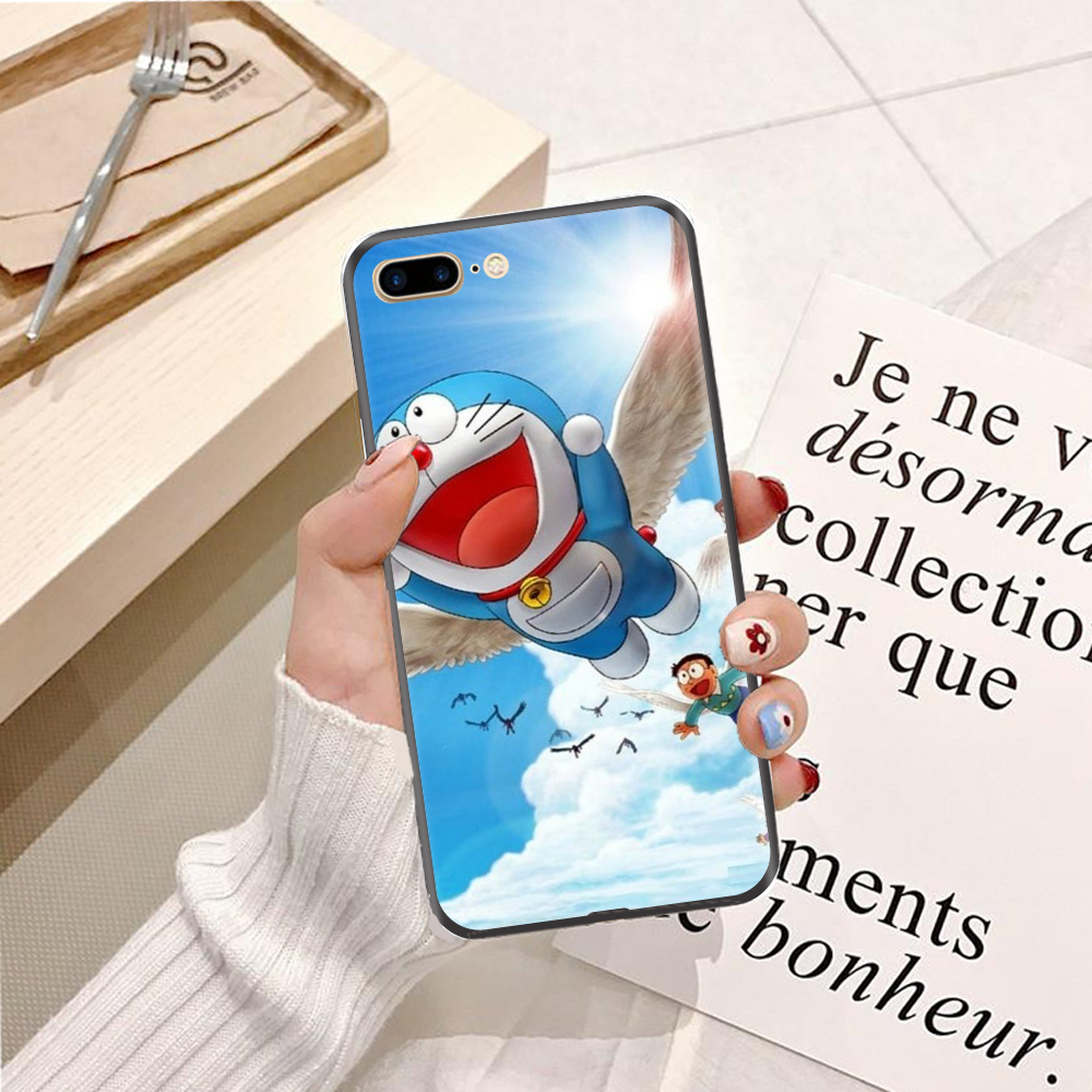 Ốp lưng điện thoại Iphone 7 Plus /8 Plus viền silicon dẻo TPU  hình Doremon Phiêu Lưu - Hàng chính hãng