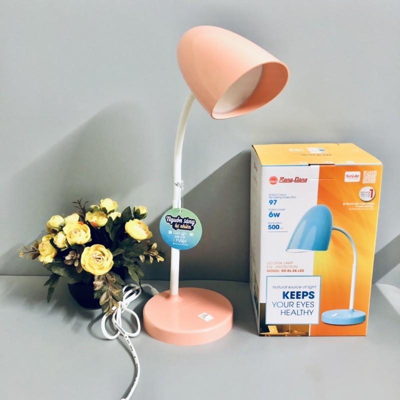 Đèn học để bàn RẠNG ĐÔNG chính hãng chống cận RD RL 38 kèm bóng LED 6W tiết kiệm điện năng, bảo vệ thị lực