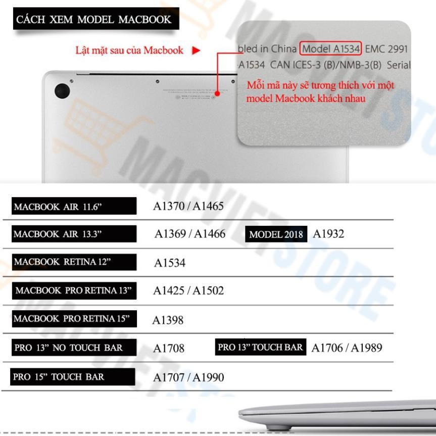 Phủ Phím Macbook JCPal Bản Phím Tắt MacOS-Siêu mỏng, ôm khít bàn phím-Chống nước, bụi bẩn -Hàng Chính Hãng