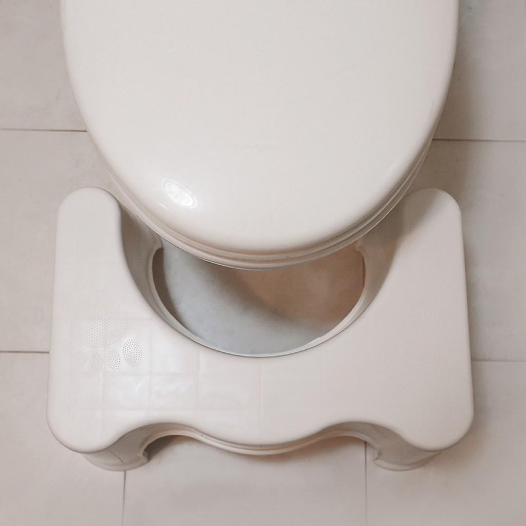 Ghế Kê Chân Khi Đi Vệ Sinh, Chống Táo Bón Và Các Bệnh Về Đường Tiêu Hóa, Giúp Trẻ Nhỏ Và Người Già Ngồi Vững Hơn Tặng Kèm Cọ Rửa Bồn Cầu 2 Đầu