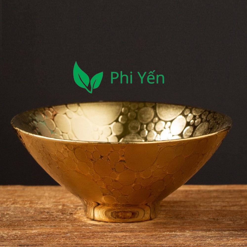 Chén Sứ Cảnh Đức dát vàng 24K