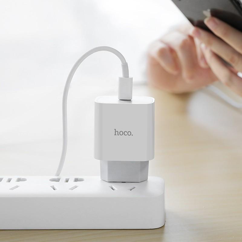 Bộ Sạc Nhanh PD 20W Cho iPhone, iPad Hoco C76 Plus/C76A Plus - Chuẩn Type-C To - Hàng Chính Hãng