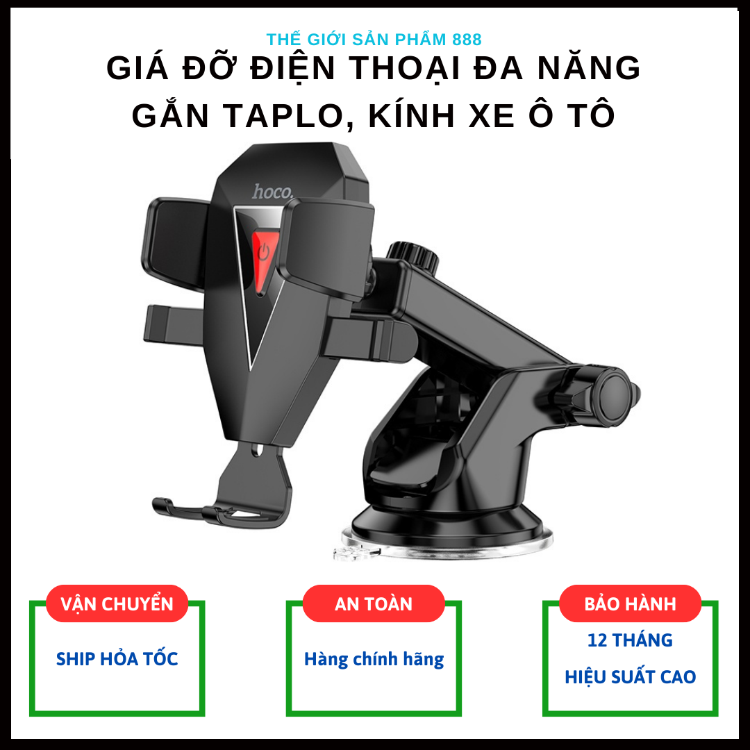 Giá đỡ điện thoại thông minh đa năng trên taplo + kính oto DCA41 - Hàng chính hãng