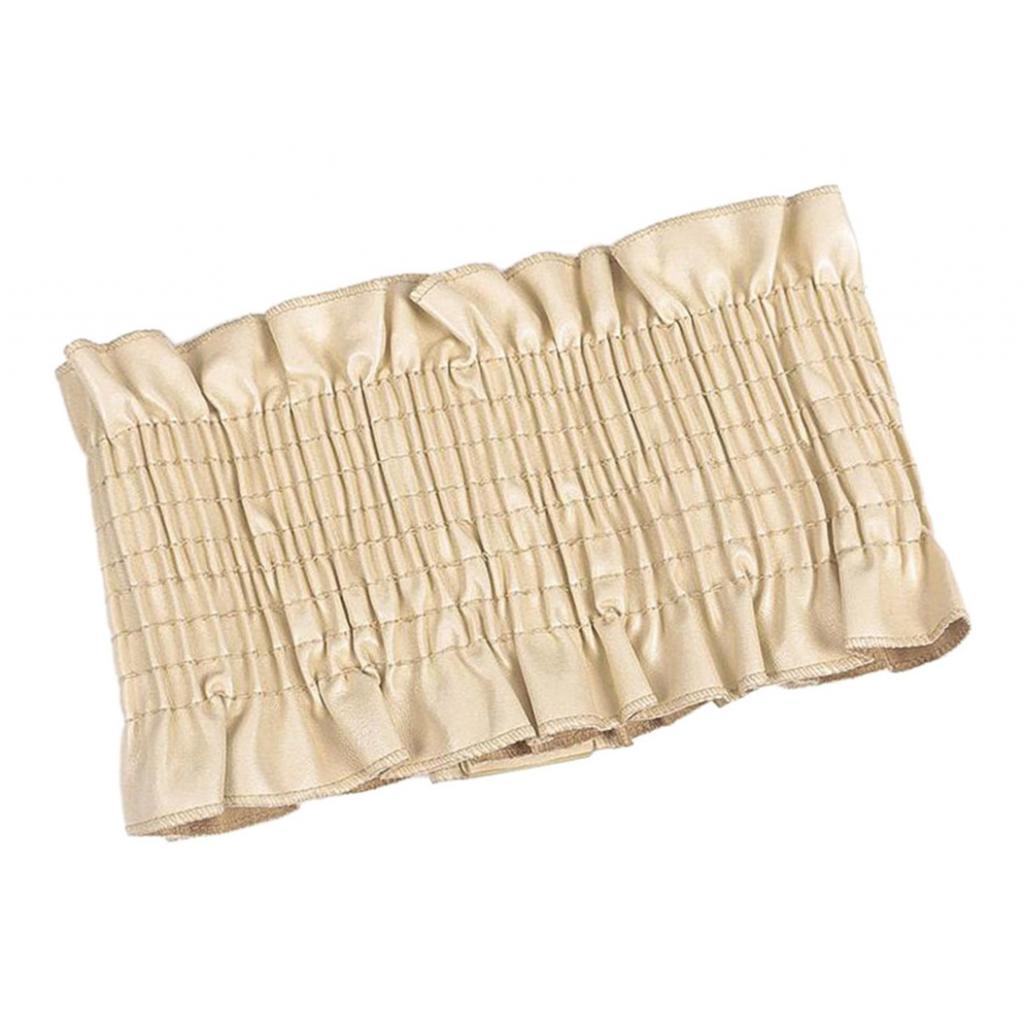 Women Girls PU Leather Wide Waist Belt Elastic Band Corset