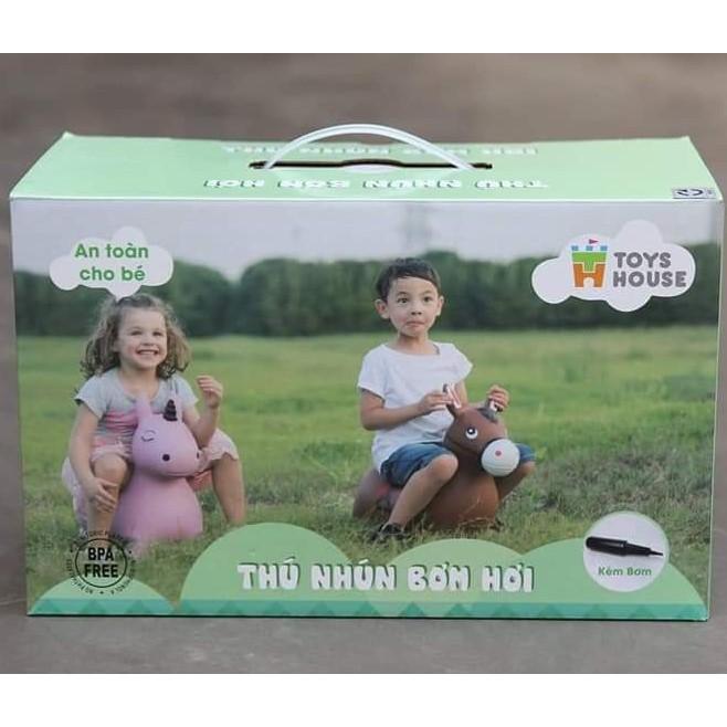 Thú nhún trẻ em cao cấp Toyshouse PA1012 - Tiêu chuẩn Xuất khẩu Mỹ (ASTM) và Châu Âu (EN71)- Đồ chơi vận động cho bé từ 8 tháng