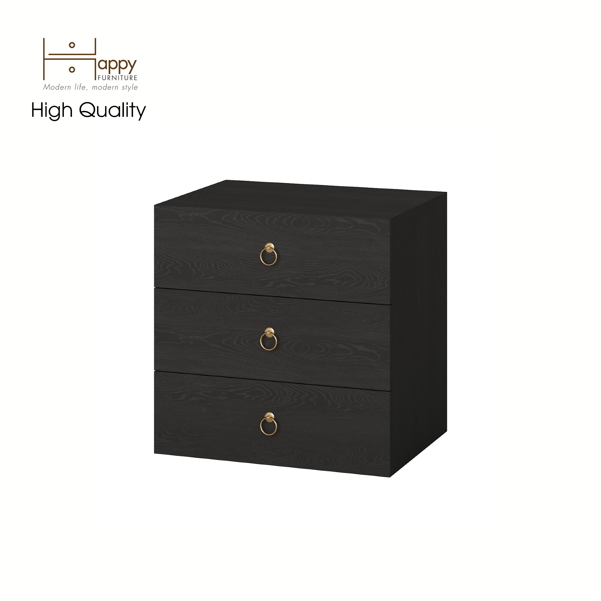 [Happy Home Furniture] WESLEY, Tủ đựng đồ 3 ngăn kéo ,  60cm x 45cm x 60cm ( DxRxC), THK_043
