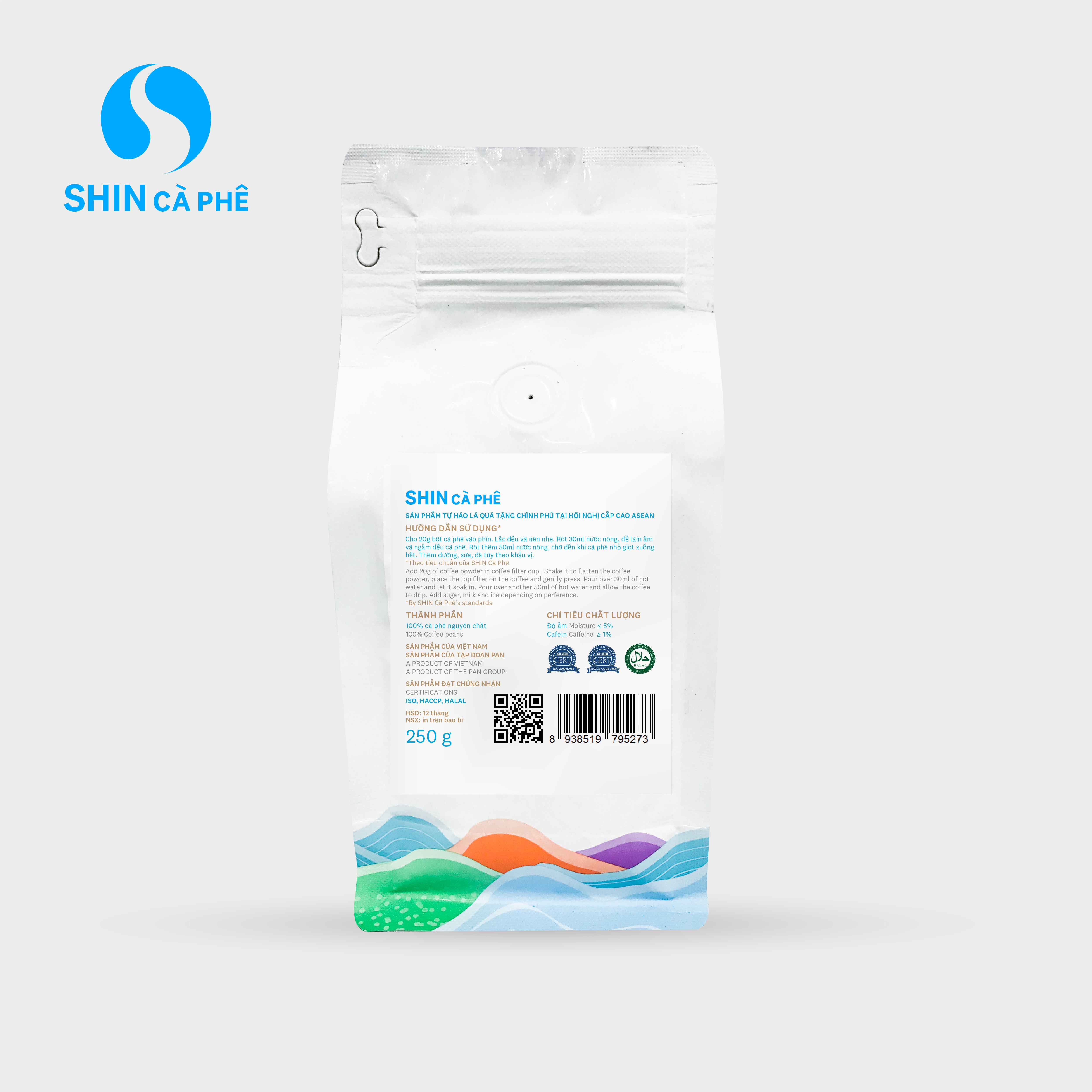 SHIN Cà Phê - Khe Sanh Blend 250g bột - Cà phê đặc sản pha phin