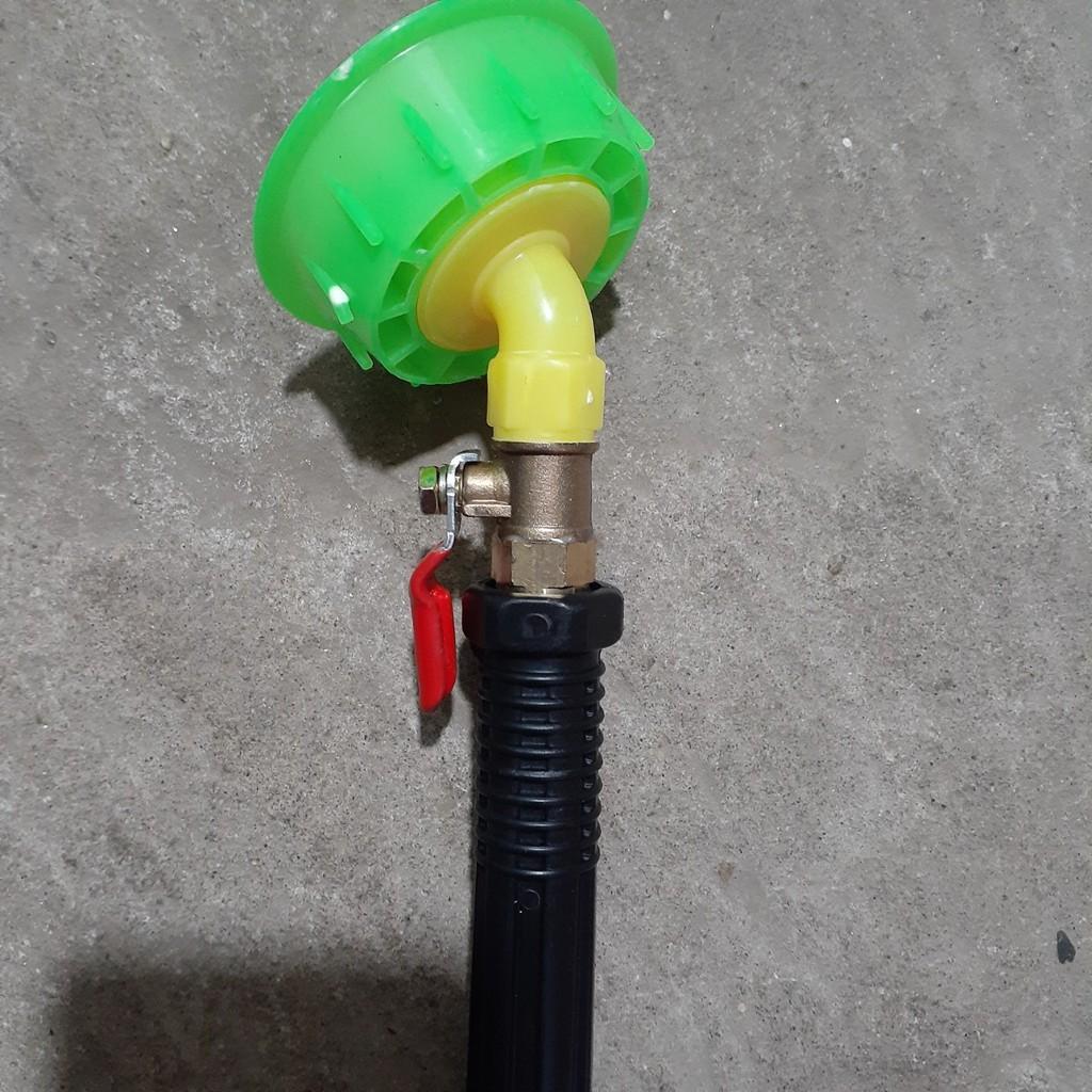 Tay khóa gạt bằng đồng dùng cho máy bơm mini, bình phun thuốc trừ sâu, bình xịt ép tay 5 lít, 8 lít.
