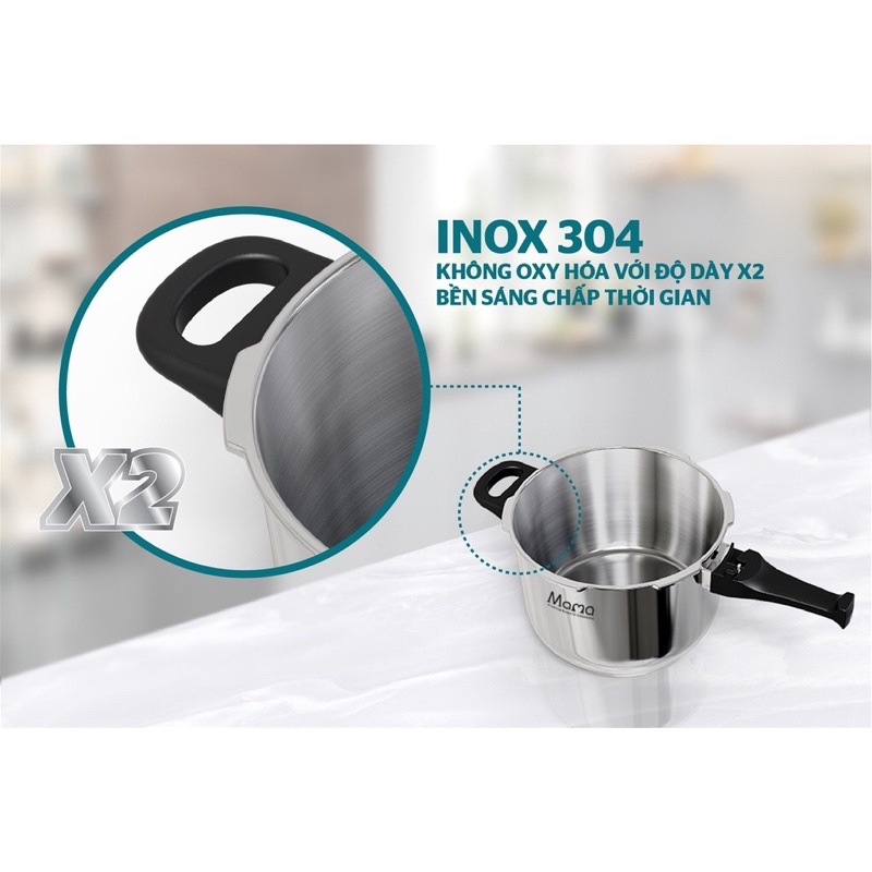 Nồi áp suất inox 304 SUNHOUSE MAMA - Hàng chính hãng