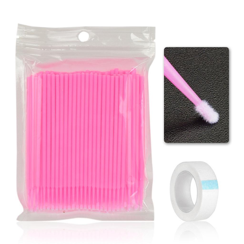 100 x Disposable Make up Kits Eyelash Brush Eyelash Brush Wands Applicator