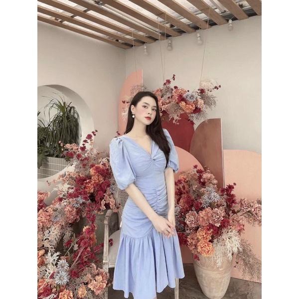 M142 VÁY XOẮN NGỰC ĐUÔI CÁ