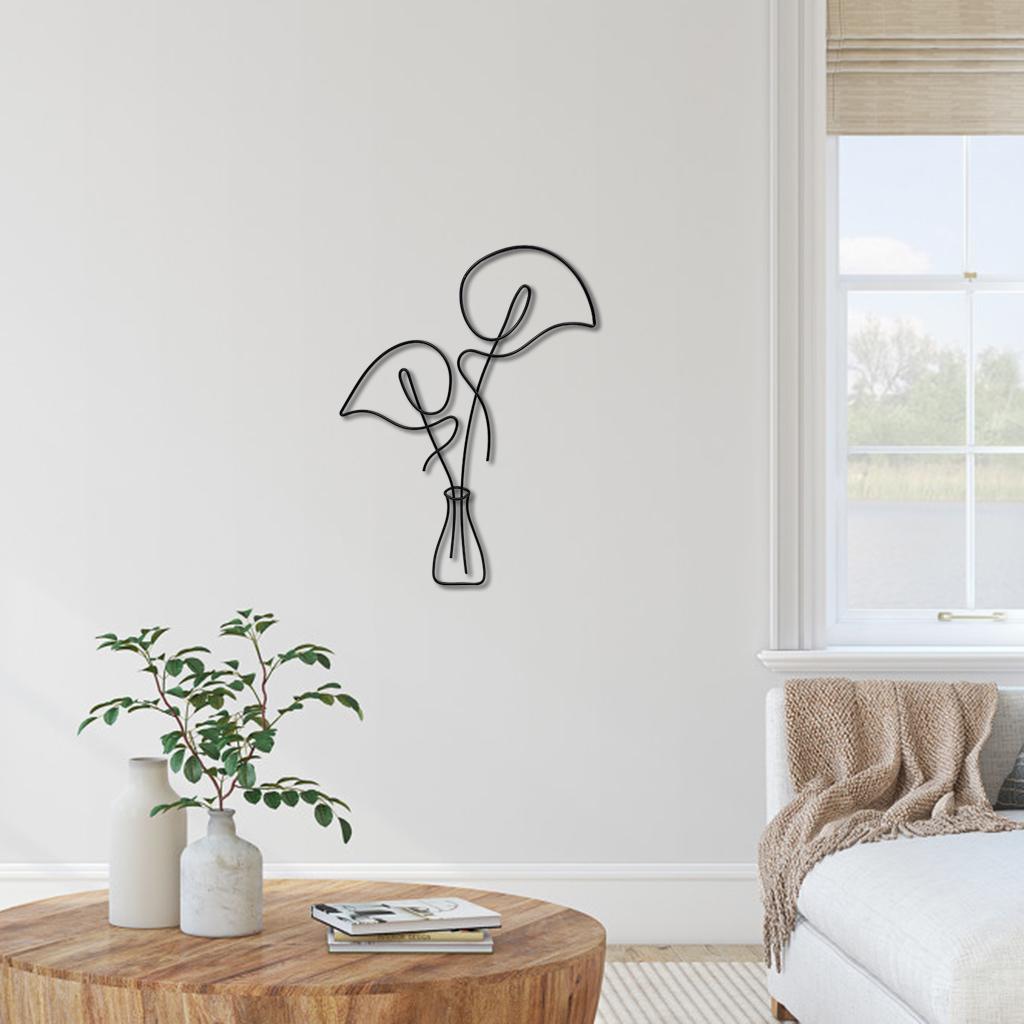 Metal Flower Wall Art Sculpture Decoration Indoor Wall Decor