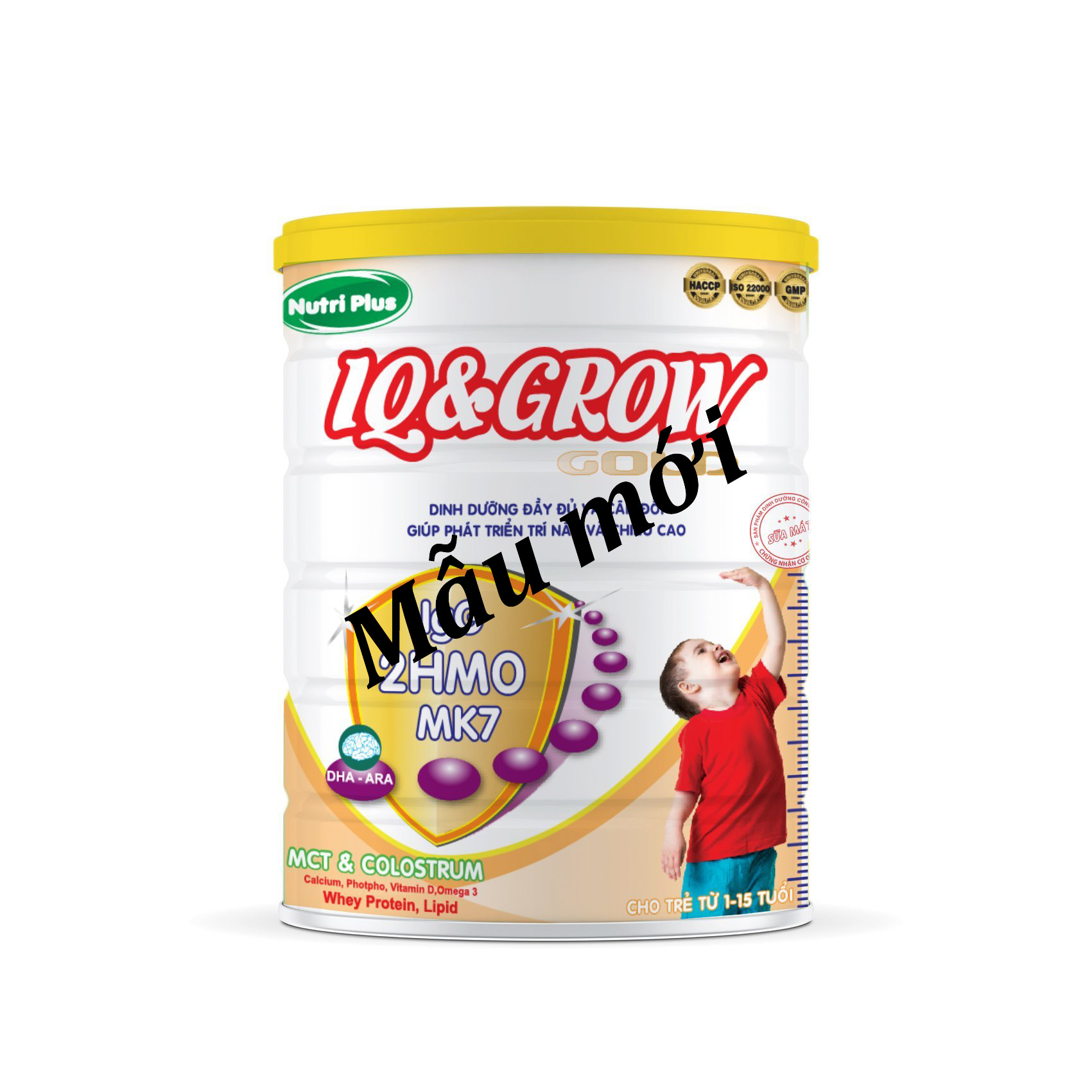 Sữa bột Nutri Plus IQ & Grow phát triển chiều cao, trí não cho bé 900G Sunbaby NTSBTH2019