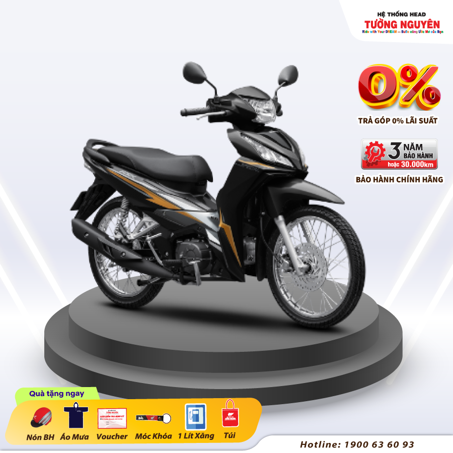 Xe máy Honda Wave RSX 2024 - Phiên Bản Đặc Biệt - Đen Bạc