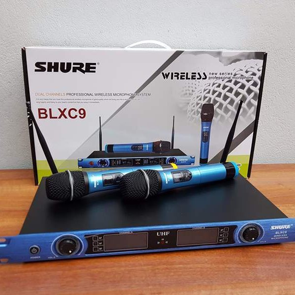 Micro không dây Shure BLXC9 - Mic karaoke gia đình, sân khấu - Độ nhạy cao, bắt sóng xa, chống hú rít - Thiết kế sang trọng, bắt mắt -  Dễ dàng phối ghép với các thiết bị âm thanh khác - Hàng nhập khẩu loại I