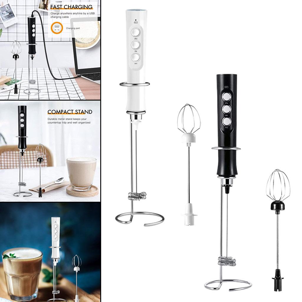 Không Dây Bọt Sữa Sạc USB Máy Xay Sinh Tố Cầm Tay Cho Cà Phê Đánh Uống Phối Matcha Cappuccino Chocolate Nóng