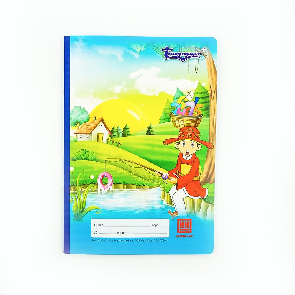 Vở 4 ô ly 80 trang Hồng Hà Chân dung Trạng Nguyên