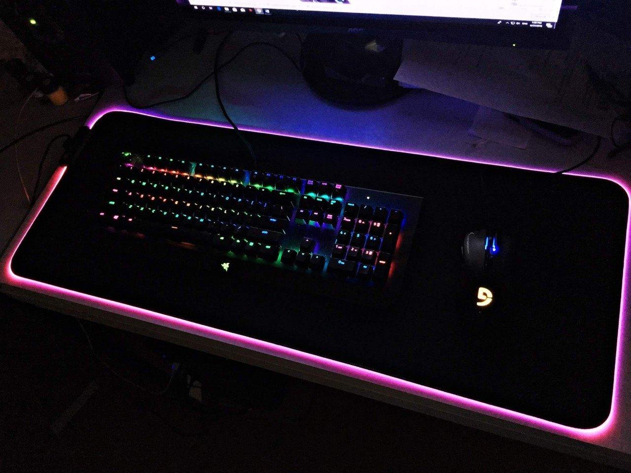 Lót Chuột Game Thủ Led Sáng Đa Sắc - Bàn Di Chuột Gaming Cỡ Lớn
