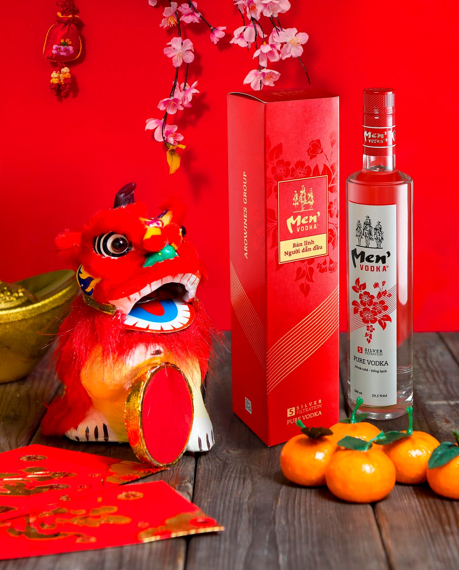 Rượu Men' Vodka Chính Hãng 29.5% chai 300/500ml