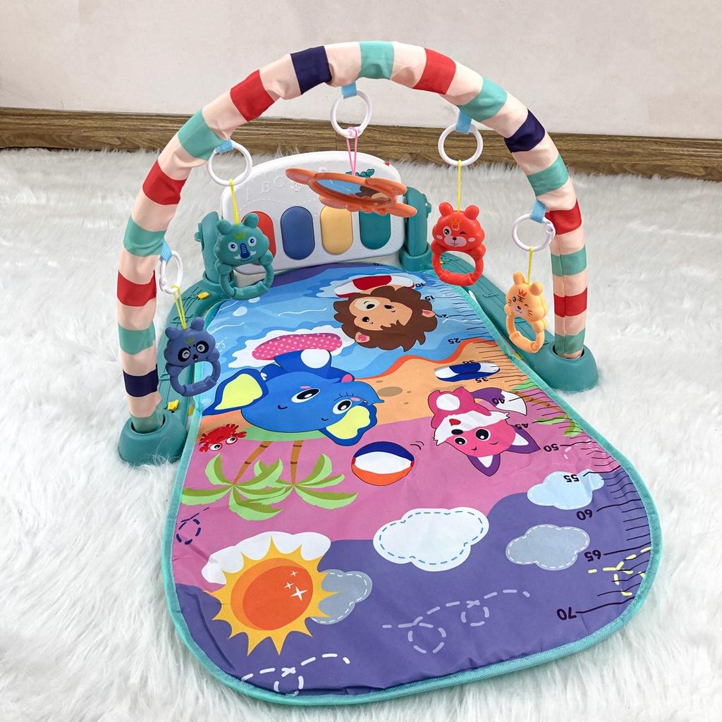 Thảm đàn 9BABY Piano nằm chơi nhạc hình thú ngộ nghĩnh cho bé