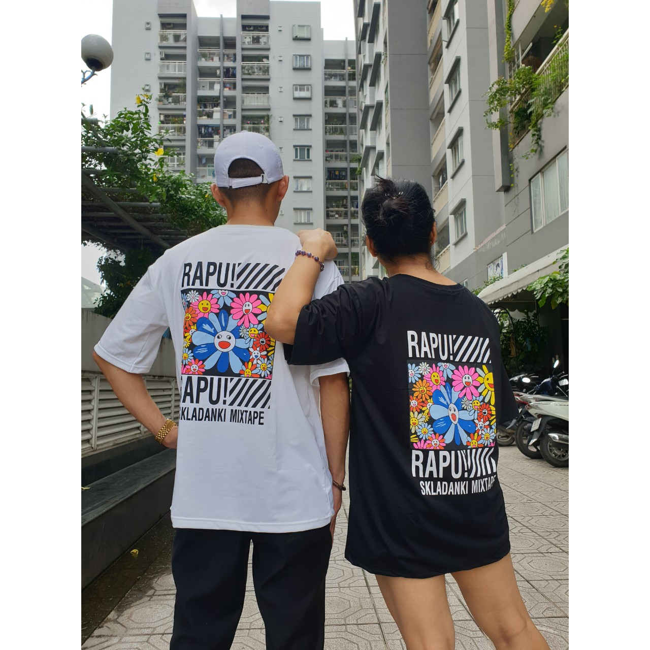 ÁO THUN UNISEX TAY LỠ phom rộng nam nữ Hot Trend 2020- HOA CƯỜI- Free size 40-70kg - ALOHA STYLE - Chất liệu vải thấm hút tốt, thoải mái vận động