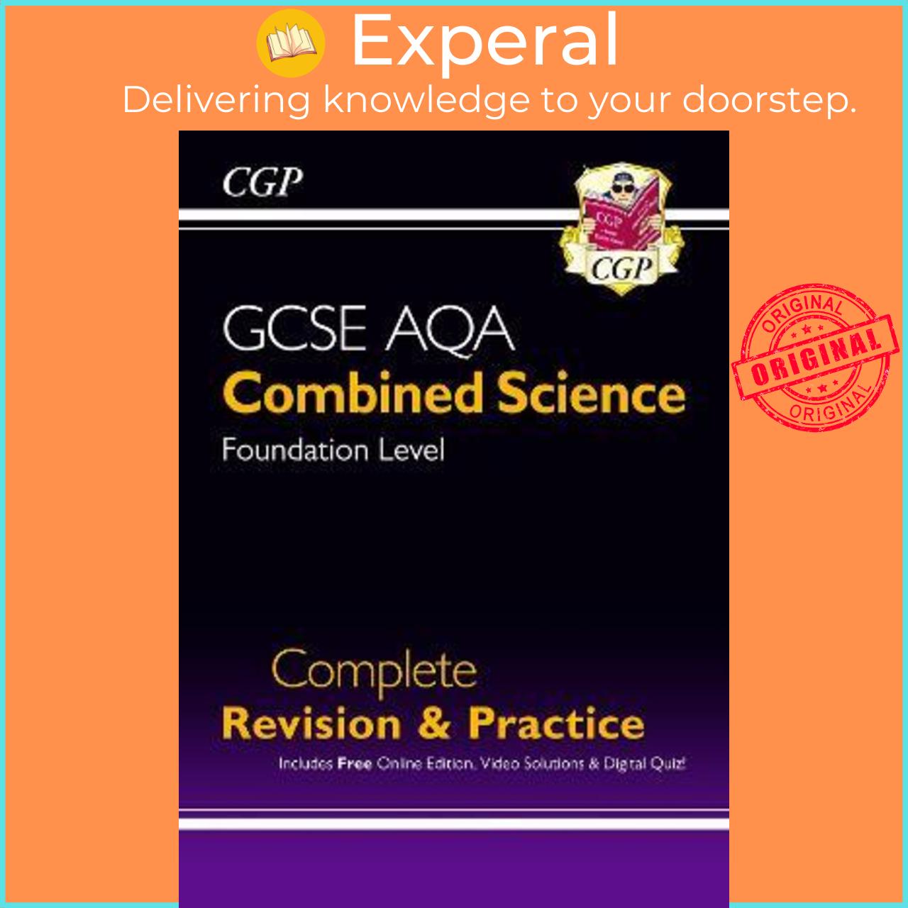 Sách - GCSE Combined Science AQA Foundation Complete Revision & Practice w/ Online  by CGP Books (UK edition, paperback)