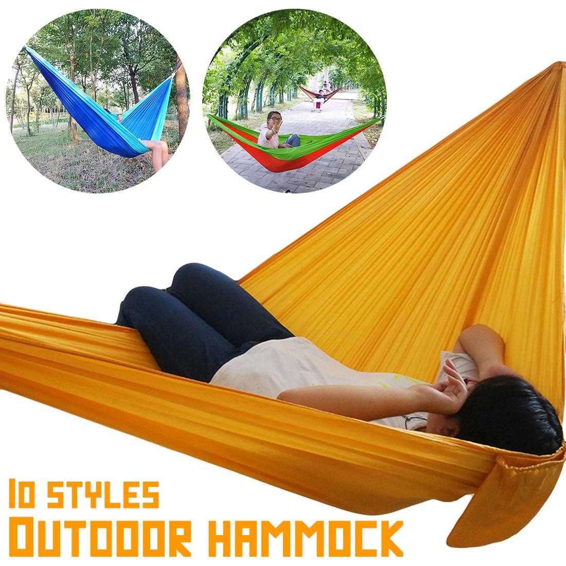 Võng Đa Màu Sắc 2 Người Võng Dù Di Động Cắm Trại Sinh Tồn Vườn Săn Bắn Giải Trí Hamac Du Lịch Đôi Người