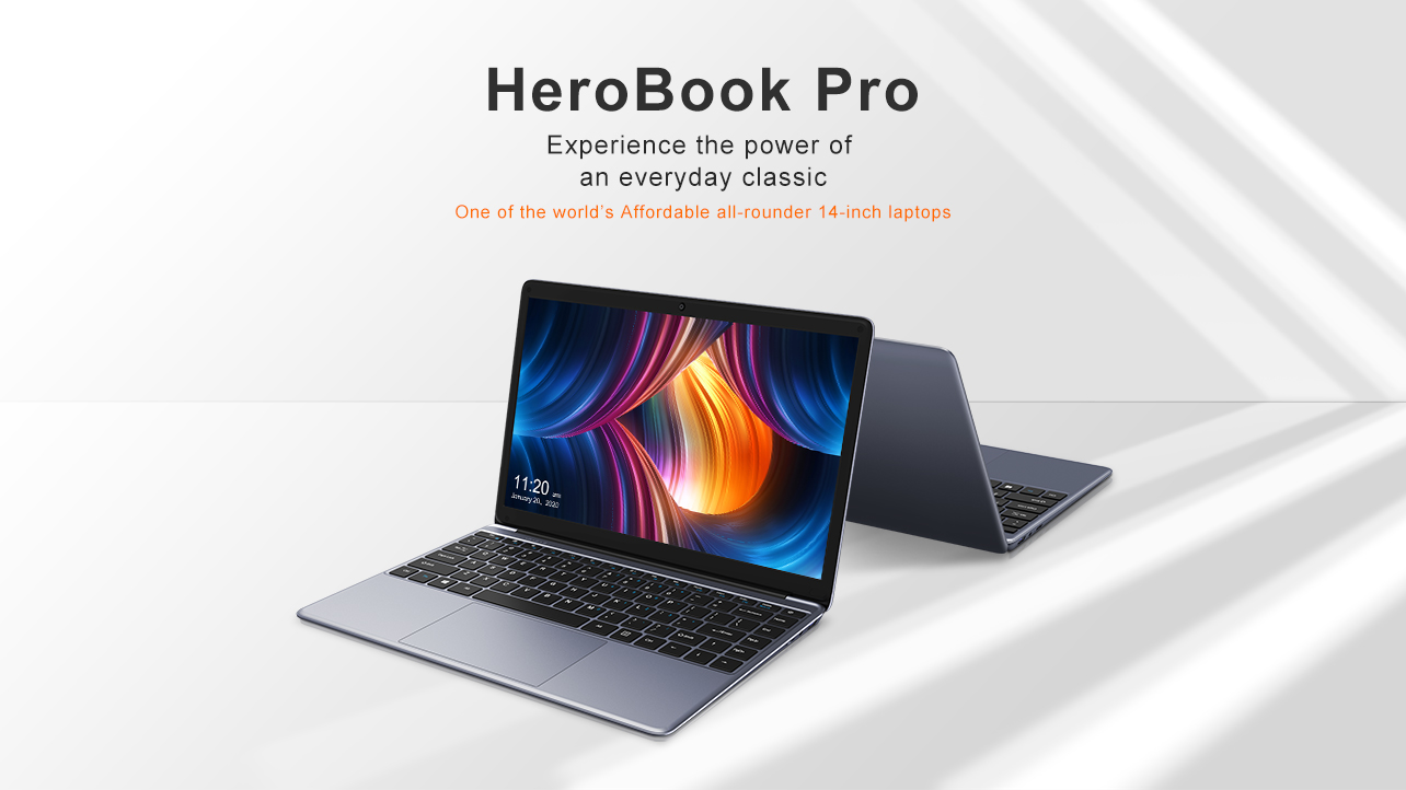 Laptop CHUWI HeroBook Pro Intel Gemini Lake N4020 Intel UHD Graphics 600  8GB 256GB SSD 128GB TF Card - Hàng Chính Hãng