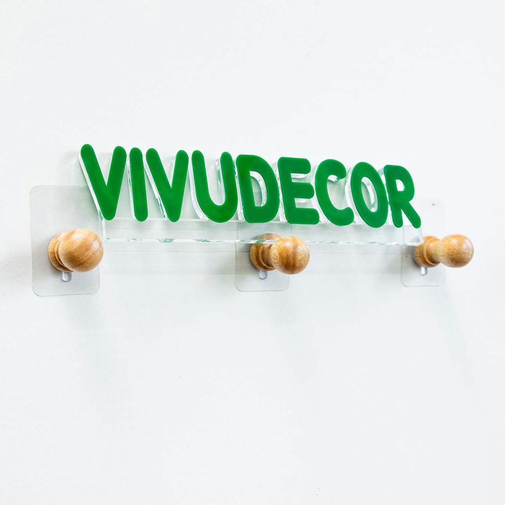 Móc gỗ VIVUDECOR MG05 100% gỗ tự nhiên