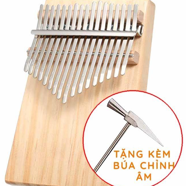 Đàn Kalimba 17 phím gỗ thông nguyên khối K129