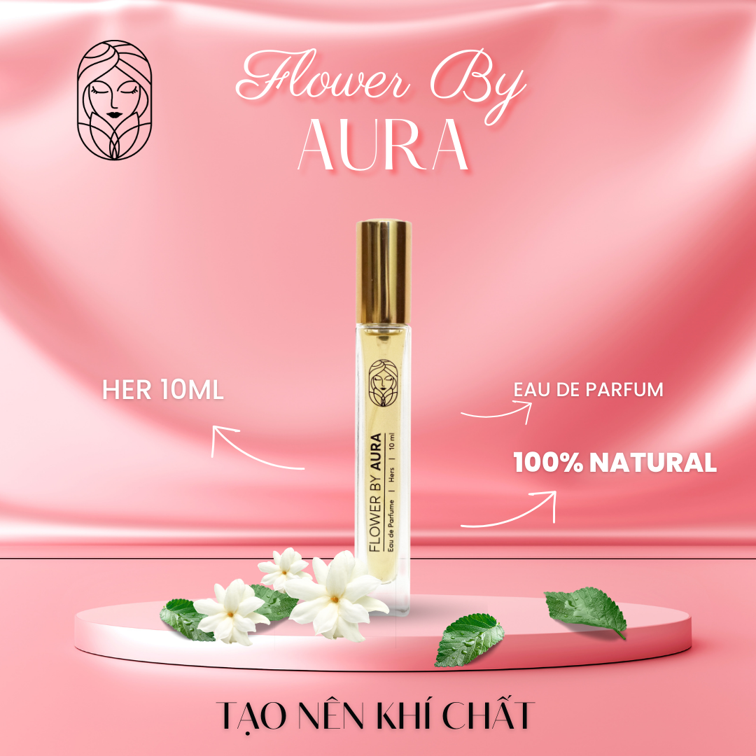 [MUA 1 TẶNG 1] Nước hoa thiên nhiên Flower By Aura_Combo 2 chai Unisex &amp; Hers 10ml