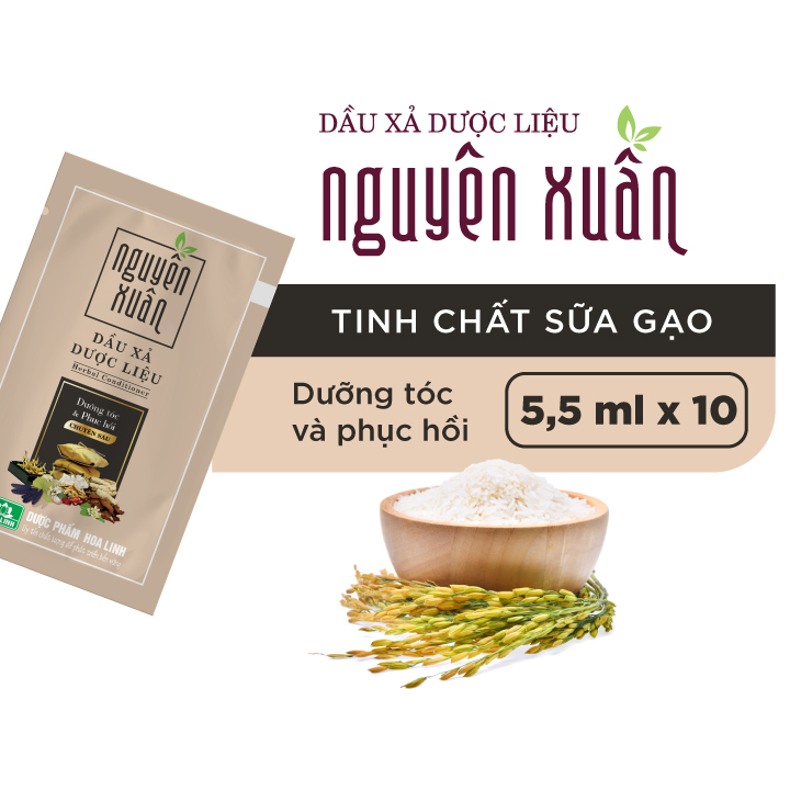 Dầu xả dược liệu Nguyên Xuân (10gói x 5.5ml)