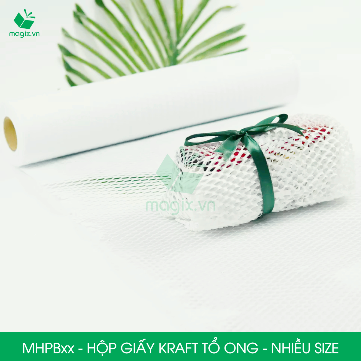 MHPB - Hộp giấy Kraft tổ ong chống sốc thay thế bóng khí xốp hơi đóng hàng - Nhiều màu - Nhiều kích thước