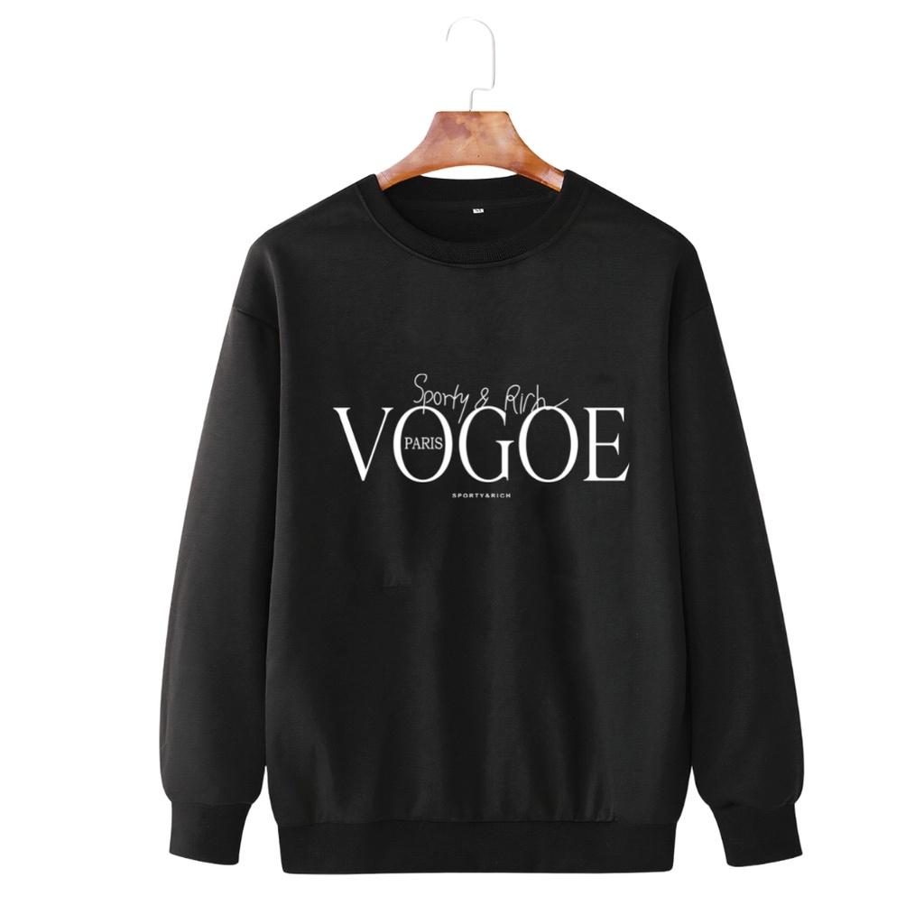 Áo Sweater Form Rộng Unisex Nam Nữ Mặc Được Chất Nỉ Bông Xuất Dày Đẹp KhôngPhai, Không Xù VOGOE , SoHa Clothing