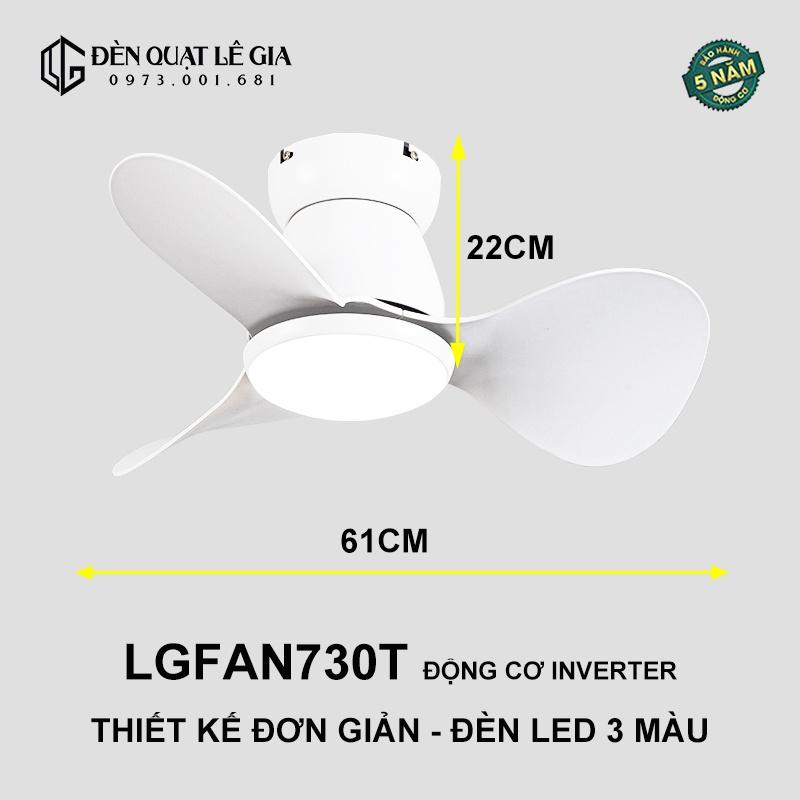 Top 5 Quạt Trần Gió Rất Mạnh Cho Mọi Nhà LÊ GIA - Chiều Cao Từ 25cm - Sải Cánh 122-146cm - Bảo Hành 5 Năm