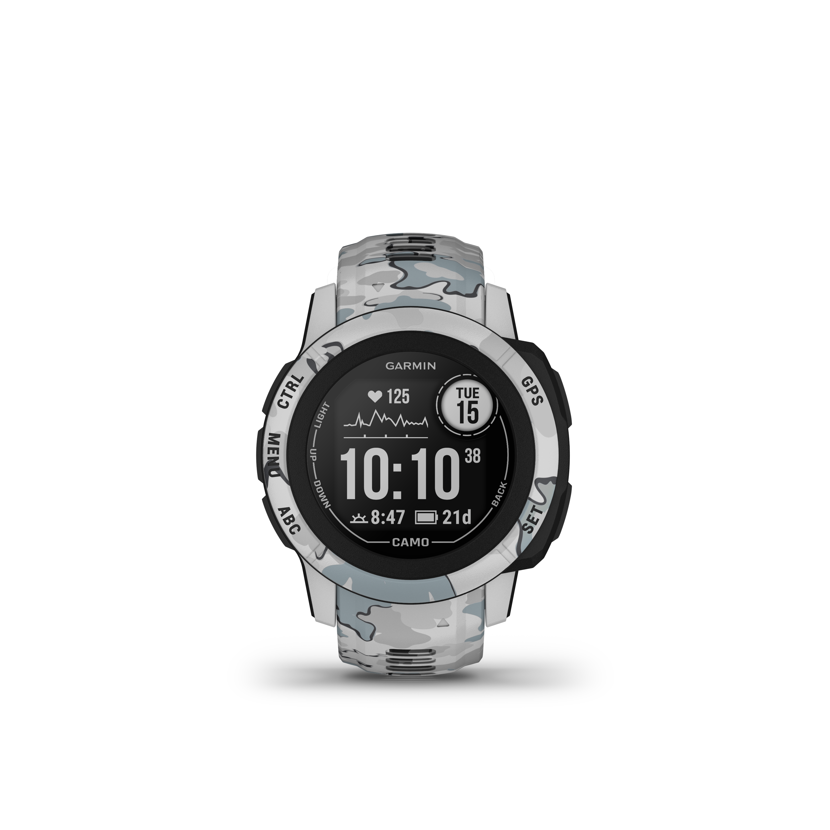 Đồng Hồ Thể Thao Garmin Instinct 2S - Hàng Chính Hãng - Phiên bản hoạ tiết Camo, Mist Camo, SEA - 010-02563-63