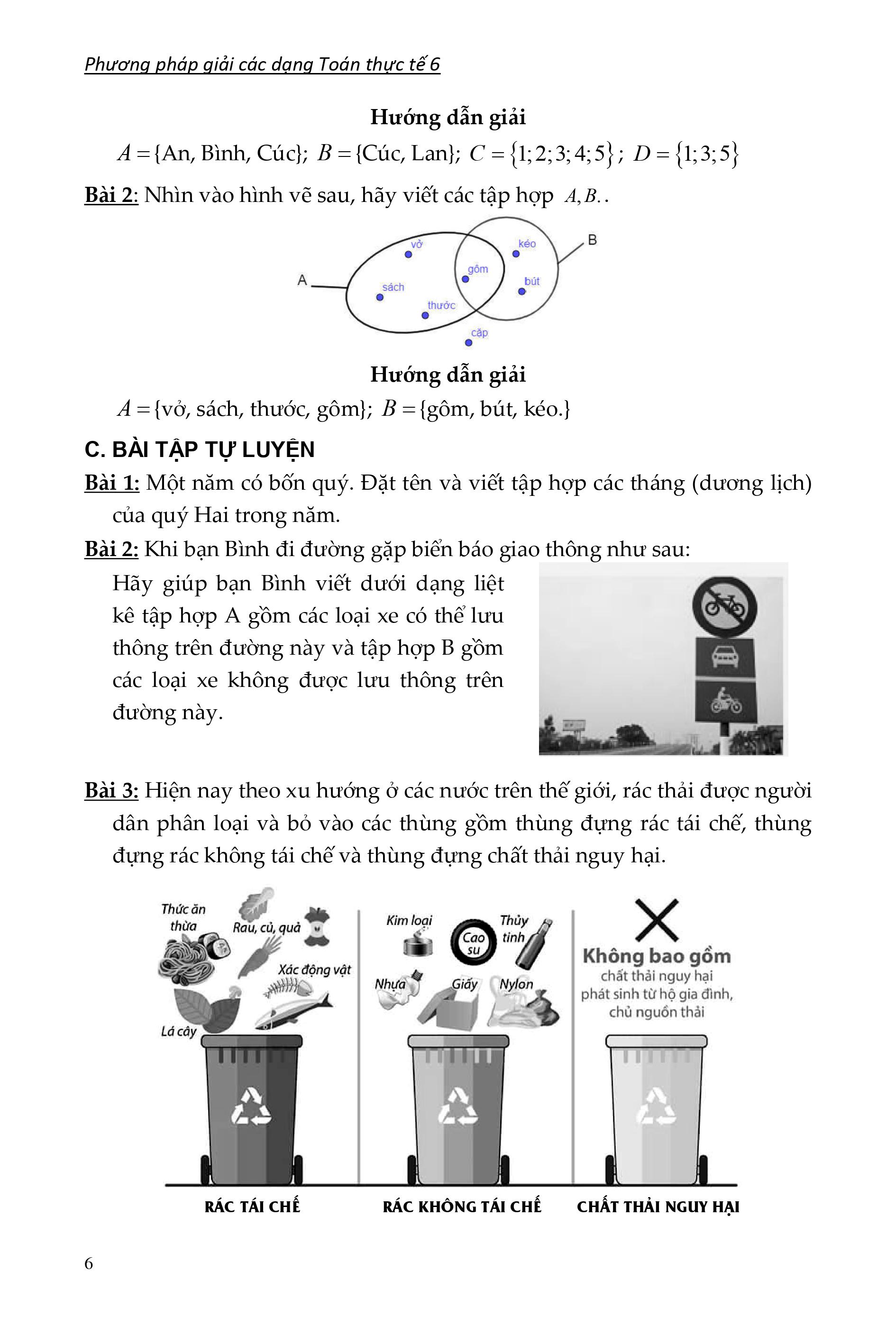 Phương Pháp Giải Các Dạng Toán Thực Tế 6 (Tài Liệu Dùng Chung Cho Các Bộ Sách)