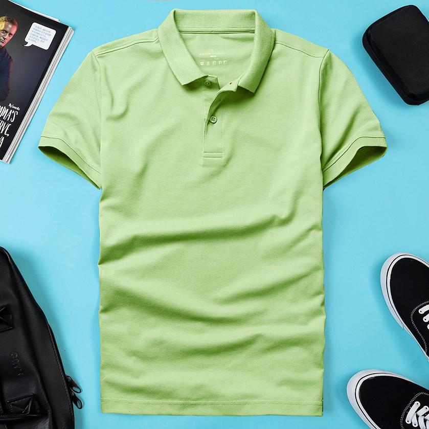 - Áo thun nam POLO trơn vải cá sấu cotton cao cấp ngắn tay màu pastel cực sang trọng lịch lãm