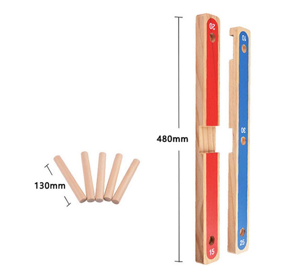 Trò chơi thảy vòng thân thiện với môi trường bằng gỗ cho trẻ em tương tác giáo dục ngoài trời