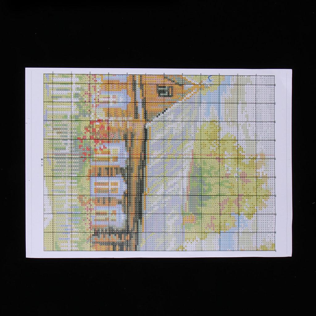 Stamped Cross Stitch Kit Pre-printed Pattern Gift