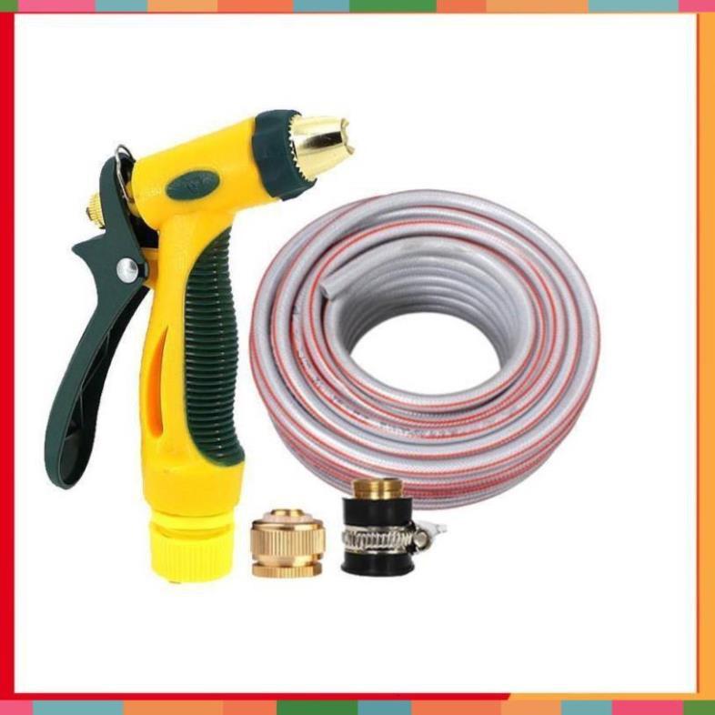 Bộ dây vòi xịt nước rửa xe, tưới cây tăng áp 3 lần,loại 20M  206317