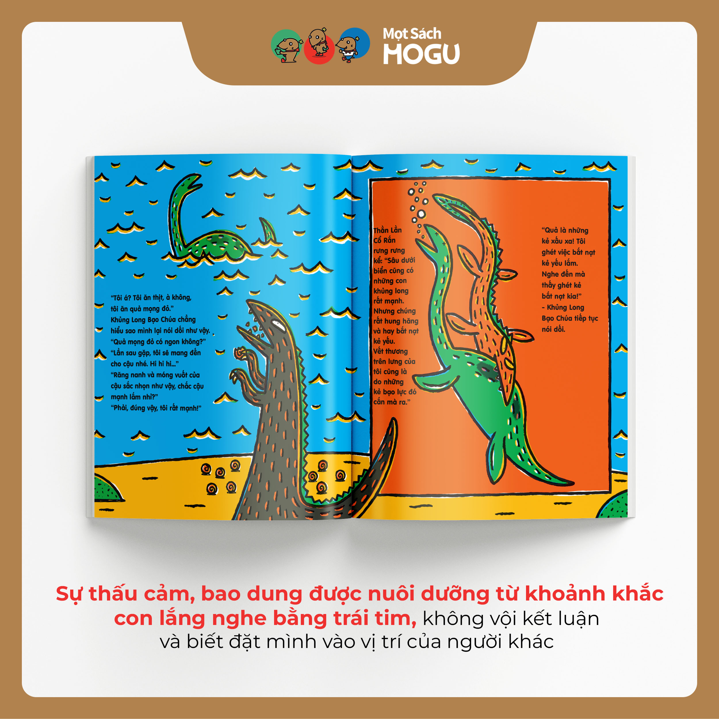 Truyện Ehon bé 3-4-5 tuổi - Làm bạn với khủng long bạo chúa