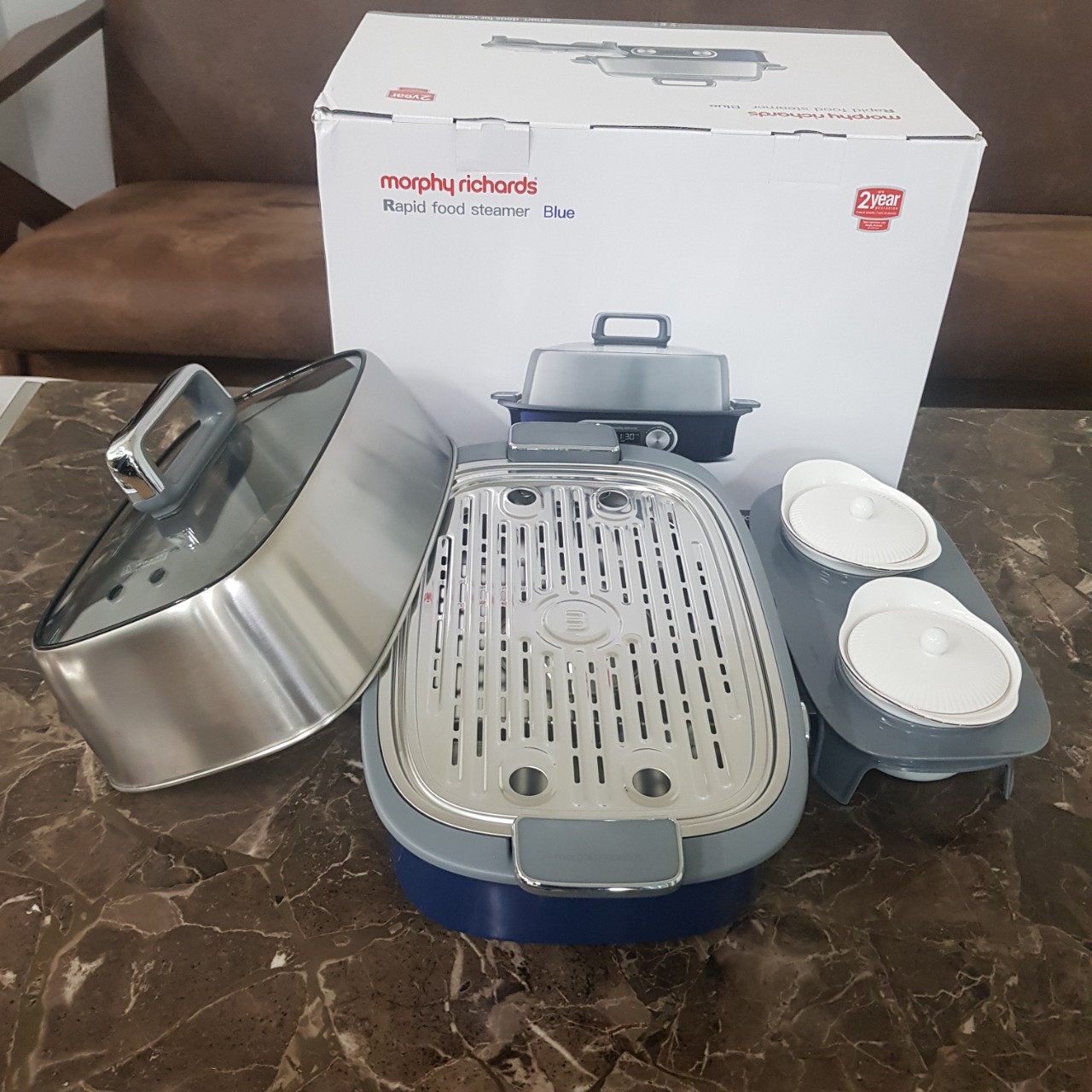 Nồi hấp đa năng Morphy Richards MR1168 2000W - Hàng Nhập Khẩu