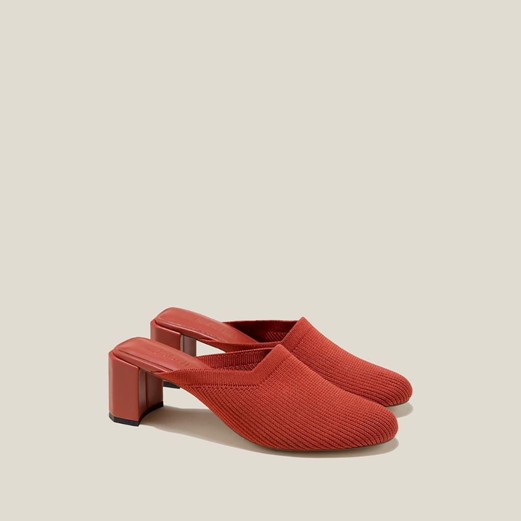 Vascara Guốc Mules Vải Knit - GNN 0203