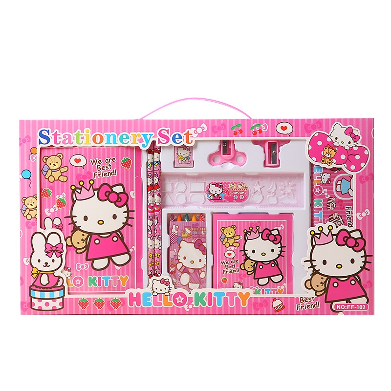 Dụng cụ học tập dễ thương cho bé nhiều mẫu đáng yêu mẫu mới Stationery set Borrence chất lượng tốt kèm video