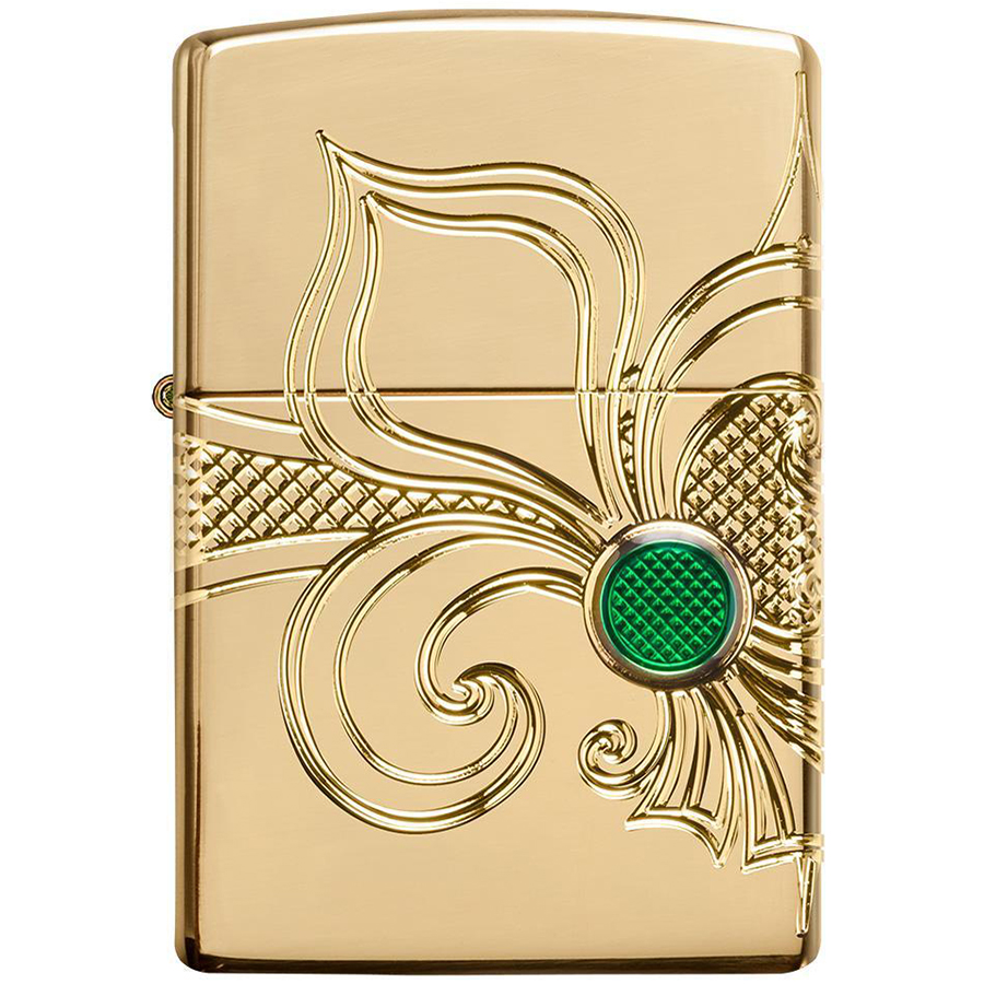 Bật Lửa Zippo 49108 – Zippo Armor Fleur-De-Lis Design Gold Plate