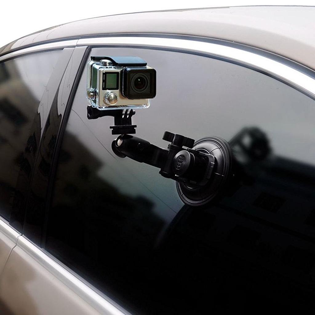 9cm Diameter Multi-Purpose Suction Cup Car Holder for Gopro 1/4 Screw Camera
