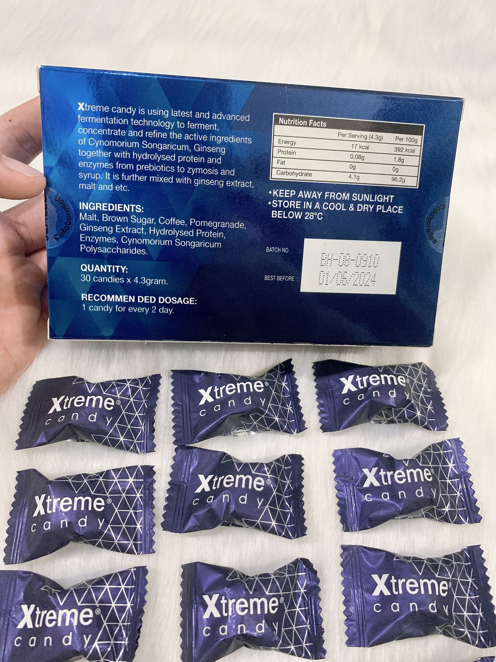 6 viên Kẹo Sâm Xtreme , Kẹo Hào Ultimate