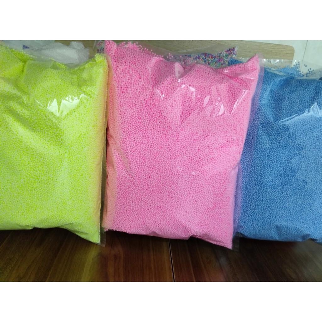 HẠT XỐP MÀU cỡ 1-2 ly siêu đẹp , dùng làm slime, trang trí hộp quà