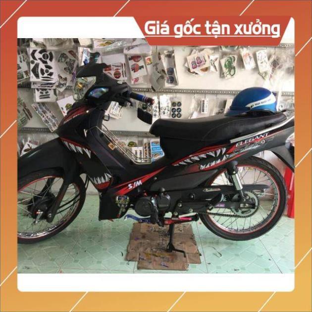 Tem rời elegant cá mập dán xe đen